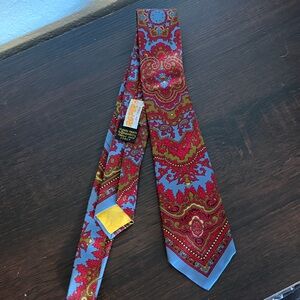 Vintage Roper's of Idaho Paisley Medallion Londonderry Silk Tie